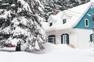 House in Duluth during the winter